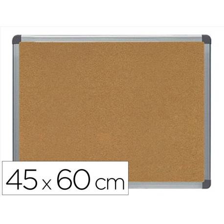 PIZARRA CORCHO MARCA ROCADA MARCO ALUMINIO CON CANTONERAS 45X60 CM