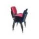 SILLA ROCADA CONFIDENTE ESTRUCTURA METALICA ASIENTO TELA IGNIFUGA COLOR GRIS 570X410X810 MM