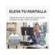 SOPORTE MARCA FELLOWES PARA MONITOR BREYTA 3 AJUSTES DE ALTURA HASTA 30 KG 100% RECICLABLE 350X300X80/118/155 MM NEGRO