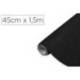 ROLLO ADHESIVO D-C-FIX COLOR NEGRO METAL BRILLO ANCHO 45 CM LARGO 1,5 MT