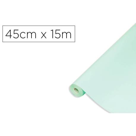 ROLLO ADHESIVO D-C-FIX COLOR VERDE MENTA ANCHO 45 CM LARGO 15 MT