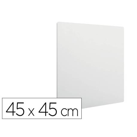 PIZARRA COLOR BLANCA NOBO MODULAR SIN MARCO ACERO MAGNETICA 450X450 MM