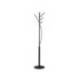 PERCHERO METALICO MAUL LAURA 4 COLGADORES MADERA NEGRO 370X1800X370 MM