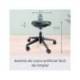 TABURETE MARCA LEITZ ERGO CON ASIENTO TRIANGULAR 5 RUEDAS GIRATORIAS REGULABLE EN ALTURA HASTA 59 CM NEGRO