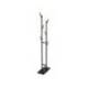 PERCHERO METALICO MAUL RIMA PIE 6 COLGADORES DE MADERA COLOR NEGRO 1840X480X230 MM