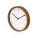 RELOJ MAUL GRAIN DE PARED REDONDO 30 CM DIAMETRO CUARZO MARCO MADERA OSCURA