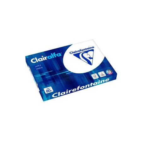 PAPEL FOTOCOPIADORA MARCA CLAIREFONTAINE CLAIRALFA DIN A3 80 GR PAQUETE DE 500 HOJAS