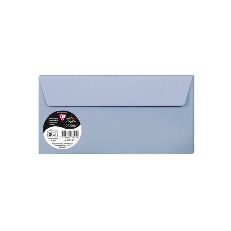 SOBRE MARCA CLAIREFONTAINE POLLEN 110X220 MM AZUL LAVANDA PACK DE 5 UNIDADES