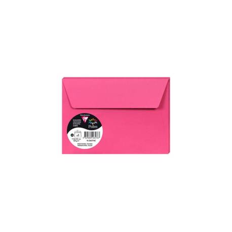 SOBRE MARCA CLAIREFONTAINE POLLEN 114X162 CM 120G FUCSIA PACK DE 5 UNIDADES