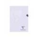 LIBRETA MARCA CLAIREFONTAINE DIN A4 TAPA PLASTICO TRANSLUCIDO FLEXIBLE 48 HOJAS 90 GR CUADRO 5 MM COLORES PASTEL