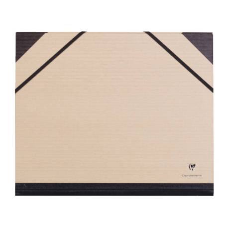 CARPETA DE DIBUJO MARCA CLAIREFONTAINE CON GOMILLAS DIN A4+ KRAFT MARRON 260X330 MM