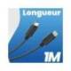 CABLE TNB USB-C A USB-C LONGITUD 1 M COLOR NEGRO