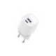 CARGADOR DE PARED TNB GAN 30 W USB-C + USB A BLANCO
