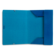 Carpetas de gomas carton forrado Paper Coat Liderpapel Folio azul