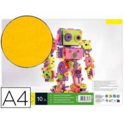 Goma eva liderpapel amarillo paquete de 10 hojas