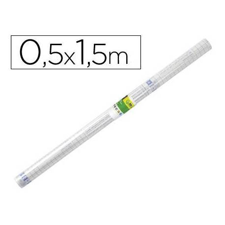 Rollo plastico forralibros Liderpapel 0.5 x 1.5 m