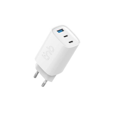 CARGADOR DE PARED TNB GAN 390 W USB-C + USB A COLOR