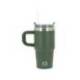 TAZA TERMICA ASA MARCA ANTARTIK PULSE ISOTERMICA TAPA HERMETICACERO INOXIDABLE PAJITA LIBRE BPA VERDE MILITAR 570 ML