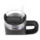 TAZA TERMICA ASA MARCA ANTARTIK PULSE ISOTERMICA TAPA HERMETICA ACERO INOXIDABLE PAJITA LIBRE BPA NEGRO 570 ML