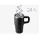 TAZA TERMICA ASA MARCA ANTARTIK PULSE ISOTERMICA TAPA HERMETICA ACERO INOXIDABLE PAJITA LIBRE BPA NEGRO 570 ML