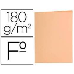 Subcarpeta de cartulina Liderpapel Tamaño folio color Naranja pastel 180g/m2
