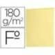 Subcarpeta de cartulina Liderpapel tamaño folio color Amarillo pastel 180g/m2