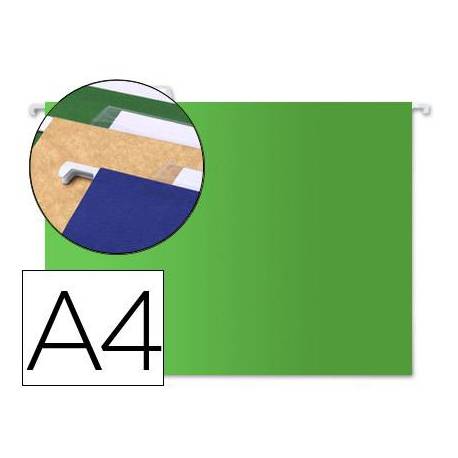 Carpeta colgante Liderpapel A4 Kraft Verde