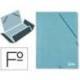 Carpetas de gomas en carton prespan Liderpapel Folio verde 880 g/m2