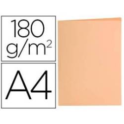 Subcarpeta cartulina Liderpapel Din A4 color Naranja pastel 180g/m2