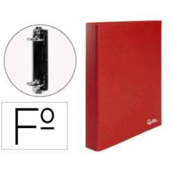 Carpeta 2anillas 25mm Folio Liderpapel Rojo