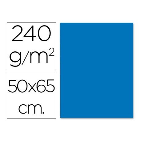 Cartulina Liderpapel azul 240 g/m2