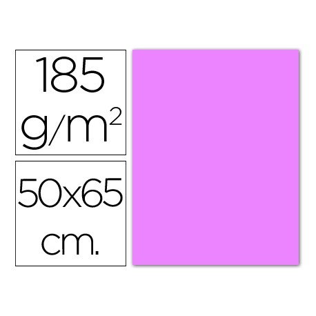 Cartulina Guarro lila 500 x 650 mm 185 g/m2