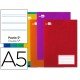 Libreta liderpapel write Din A5 16 hojas 60g/m2cuadro pauta 5ª 2.5mm con margen