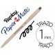 Boligrafo Borrable Paper mate Replay III con goma incorporada color negro 1 mm