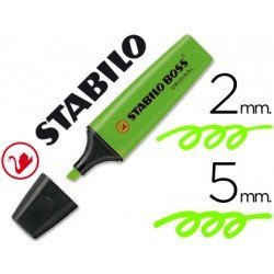 Rotulador Stabilo Boss 70 verde