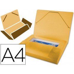 Carpeta lomo rigido gomas portadocumentos Beautone Din A4 naranja