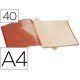 Carpeta escaparate 40 fundas Beautone rojo