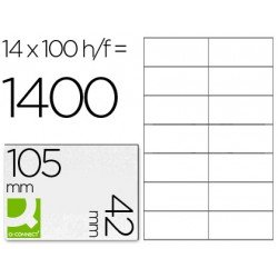 Etiquetas Adhesivas Q-Connect 105 x 42 mm