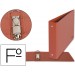 Carpeta Liderpapel 2 anillas 40 mm carton cuero folio apaisado