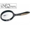 Lupa marca q-connect cristal bifocal 62 mm mango curvo
