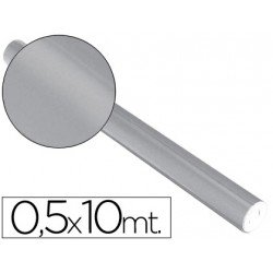 Papel metalizado Sadipal plata 65g/m2 50x10 cm