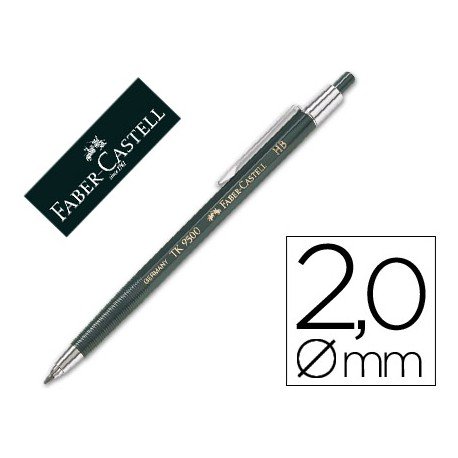 Portaminas Faber Castell Click Lápiz 2B+ minas 2mm