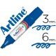 Rotulador permanente Artline Recargable EK-50 Azul