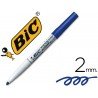 Rotulador velleda azul Bic para pizarra blanca