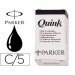 Tinta estilografica Parker color negro