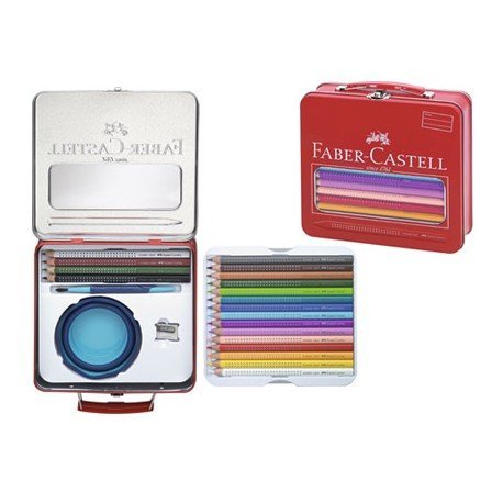 Maletin Faber Castell con lapices de colores asa y cierre