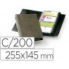 Tarjetero Durable polipropileno marron 57x90mm