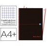 Cuaderno Oxford Ebook 4 A4+ Negro y Rojo 120 hojas Tapa Plastico Cuadricula 5 mm