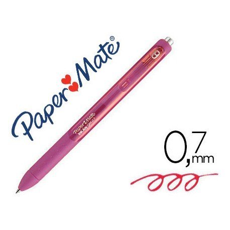 Boligrafo Paper Mate Inkjoy Retractil Gel 0,7 mm Color Cereza (64342)