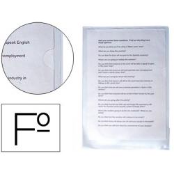 Funda dossier uñero Q-Connect Folio 180 micras transparente